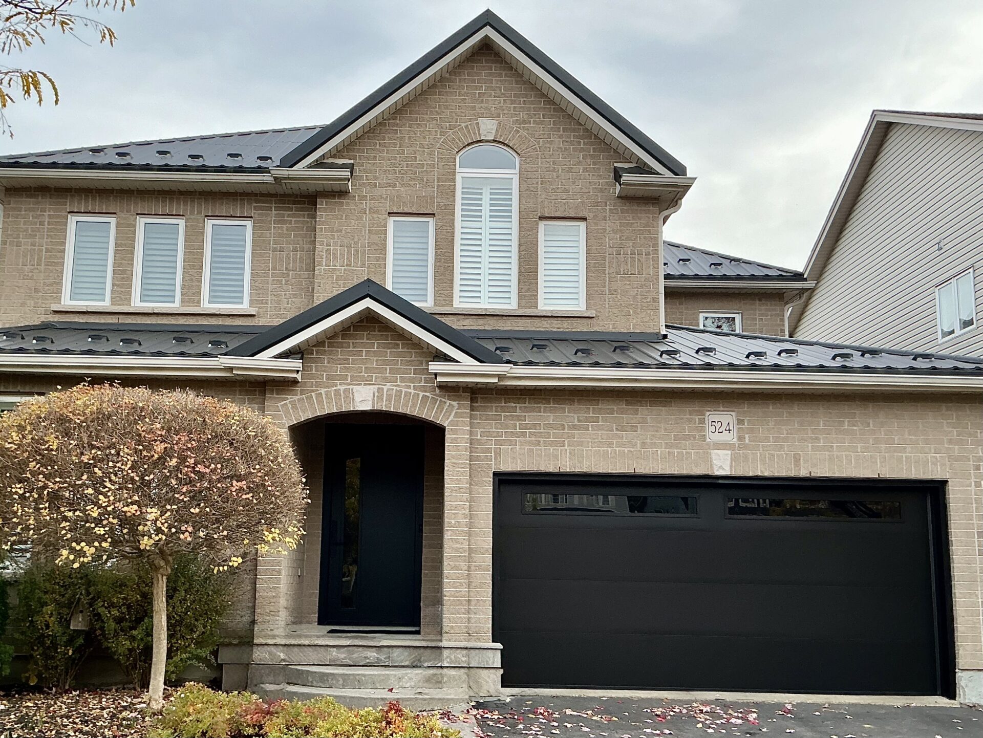 A Garage Door that Matches the Front Door in Kitchener Waterloo