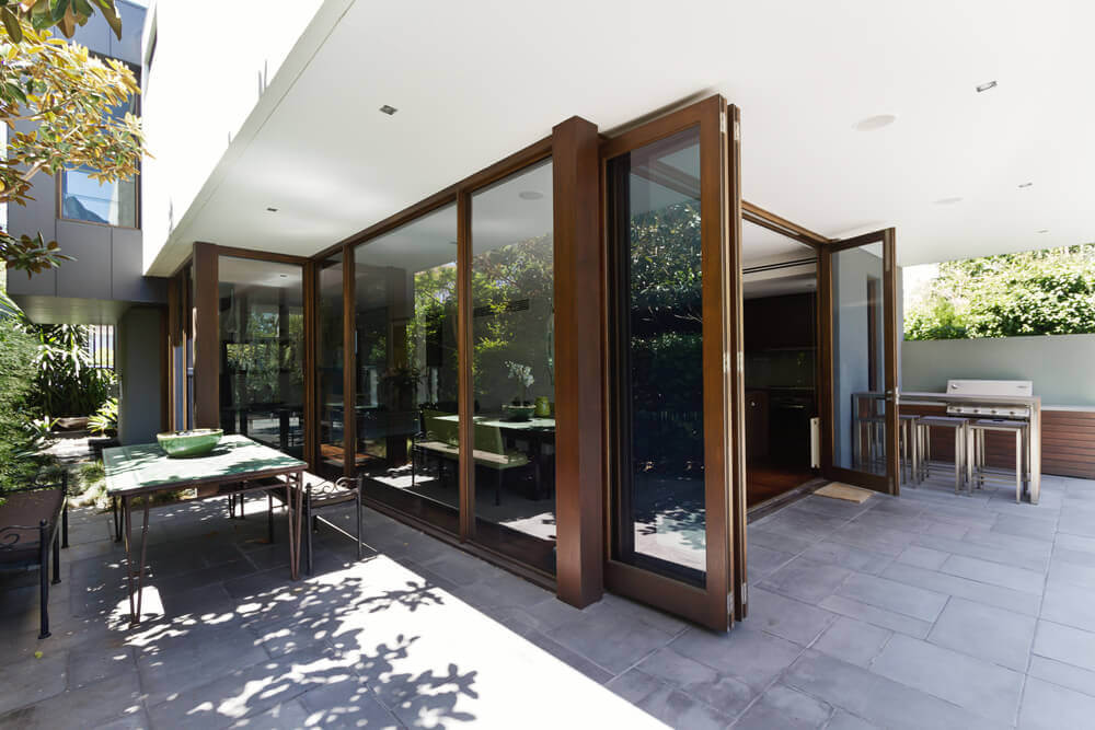 Folding patio doors